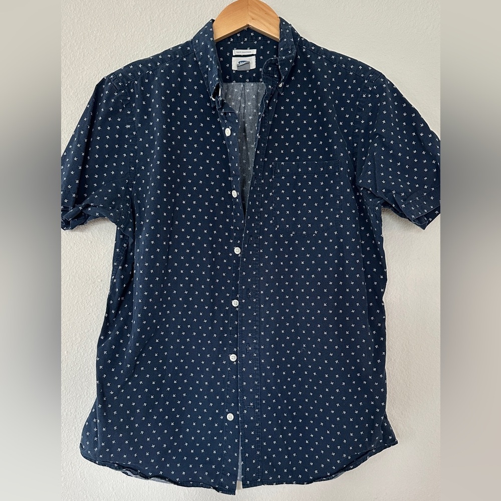 Old Navy Men's Dark Blue Casual Shirt